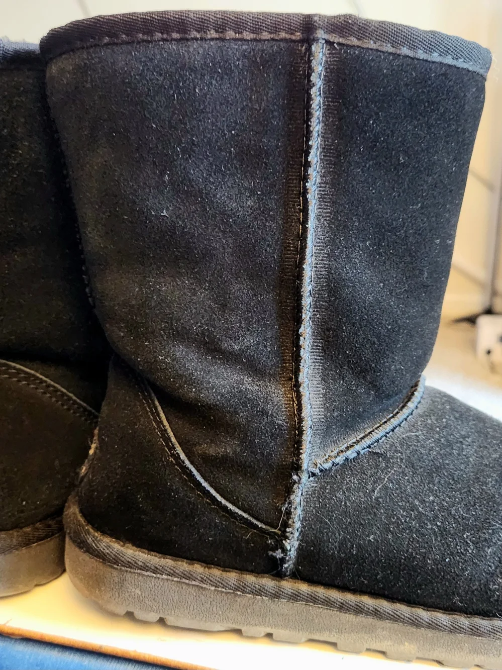 UGG Black Suede Short Classic Boots